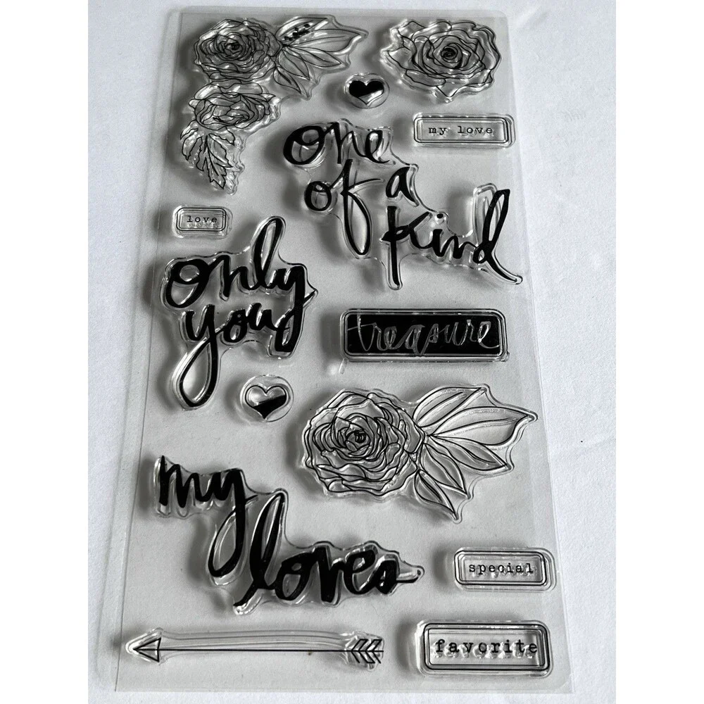 🌸 Beautiful Clear Stamp Set Bundle ! (SET of 3) Brand New